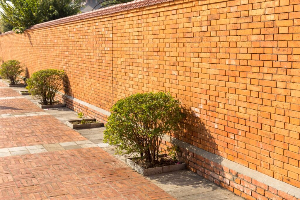 bush red brick wall