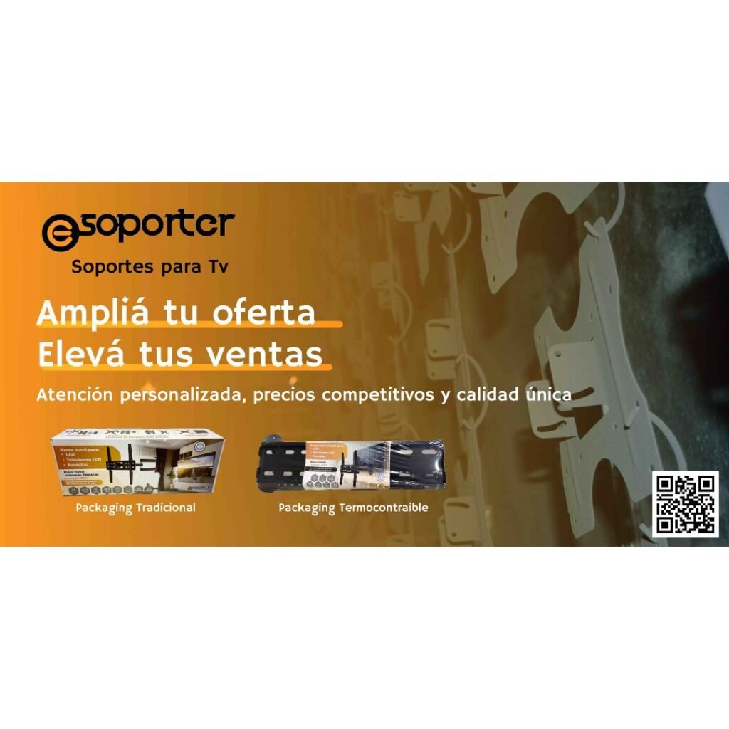 E-Soporter muestra su packaging, tradicional y termocontraíble.
