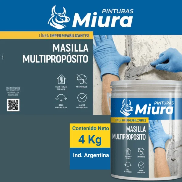 Presentación Masilla Multipropósito Miura Pinturas