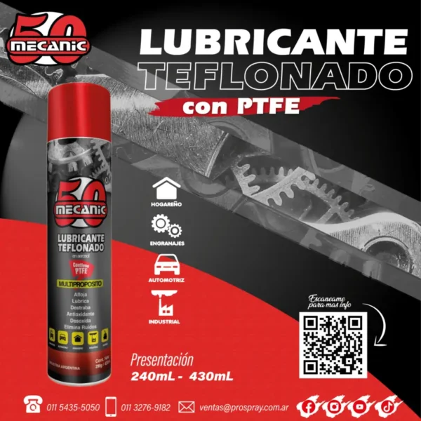 Lubricante Teflonado