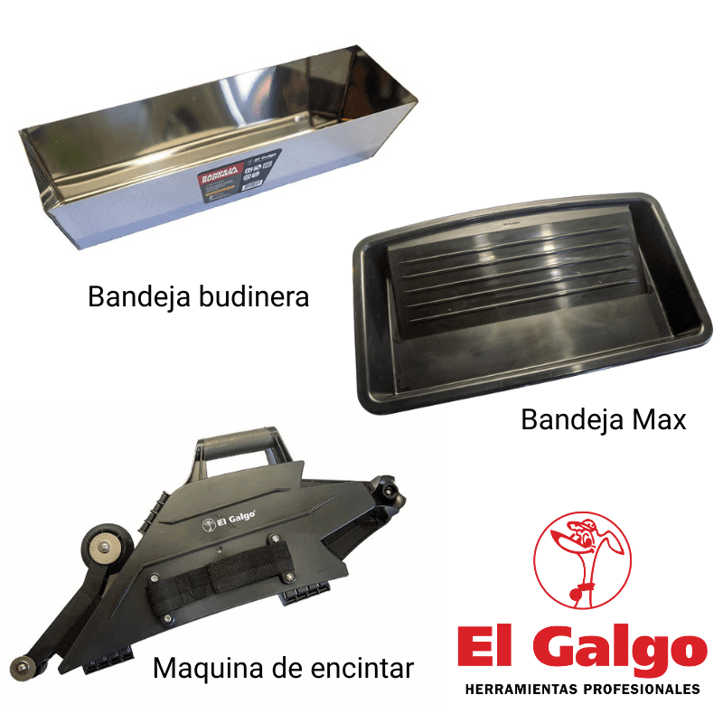 El Galgo 2025: lanza su nueva línea de herramientas para construcción en seco 6 El Galgo- Bandeja Budinera- Max y Maquina de encintar