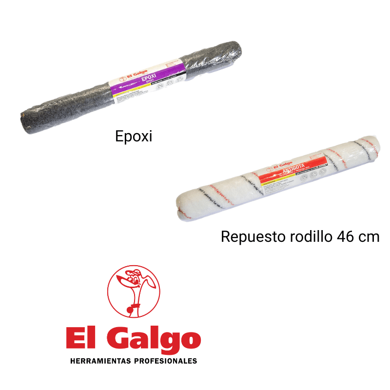 El Galgo 2025: lanza su nueva línea de herramientas para construcción en seco 9 El Galgo- Rodillo Epoxi y Repuesto rodillo 46 cm