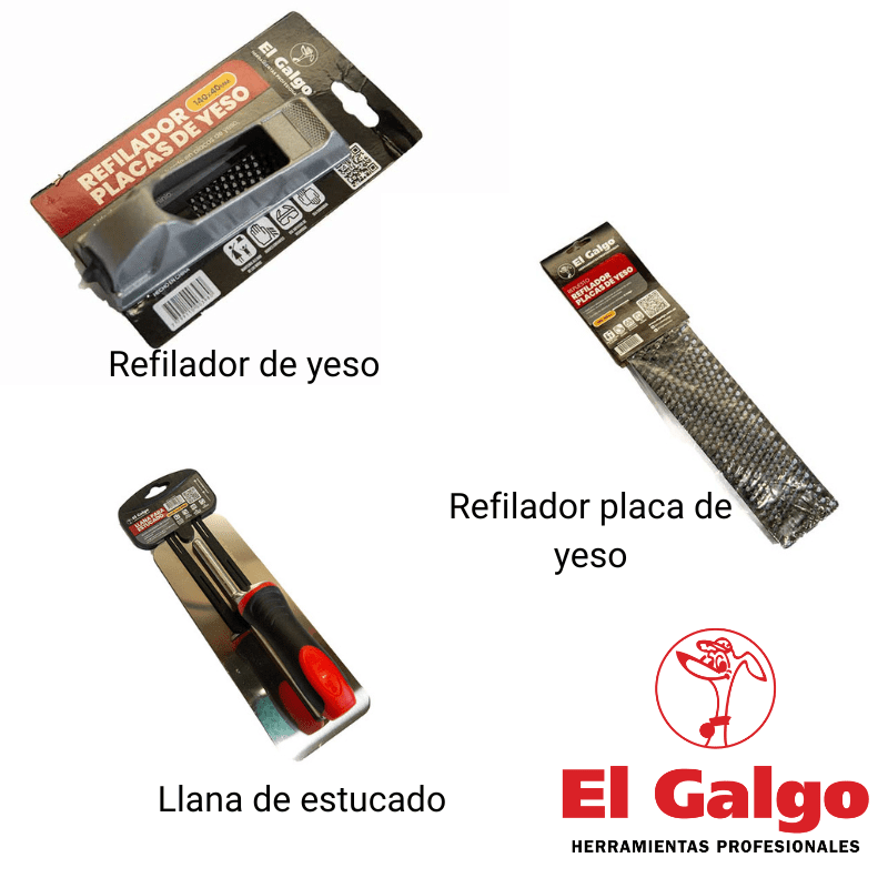 El Galgo 2025: lanza su nueva línea de herramientas para construcción en seco 7 El Galgo- Refilador de placa de yeso y Llana de estucado