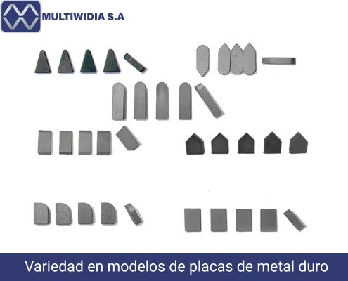 Multiwidia, experiencia en aceros y herramientas para el sector desde 1998 3 Multiwidia: Variedad de modelos de placa de metal duro