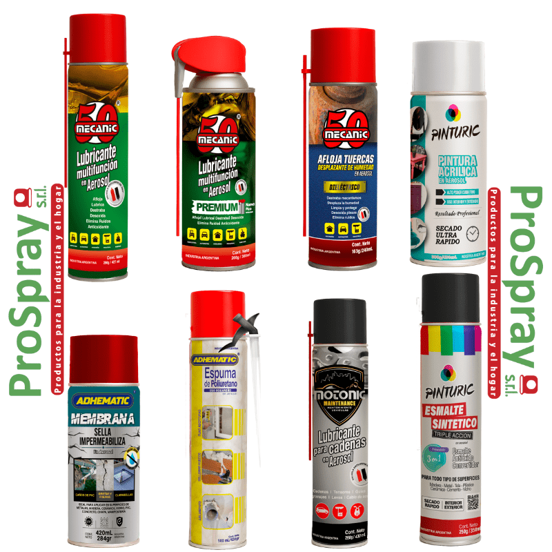 Prospray Líneas de productos Soluciones en aerosol