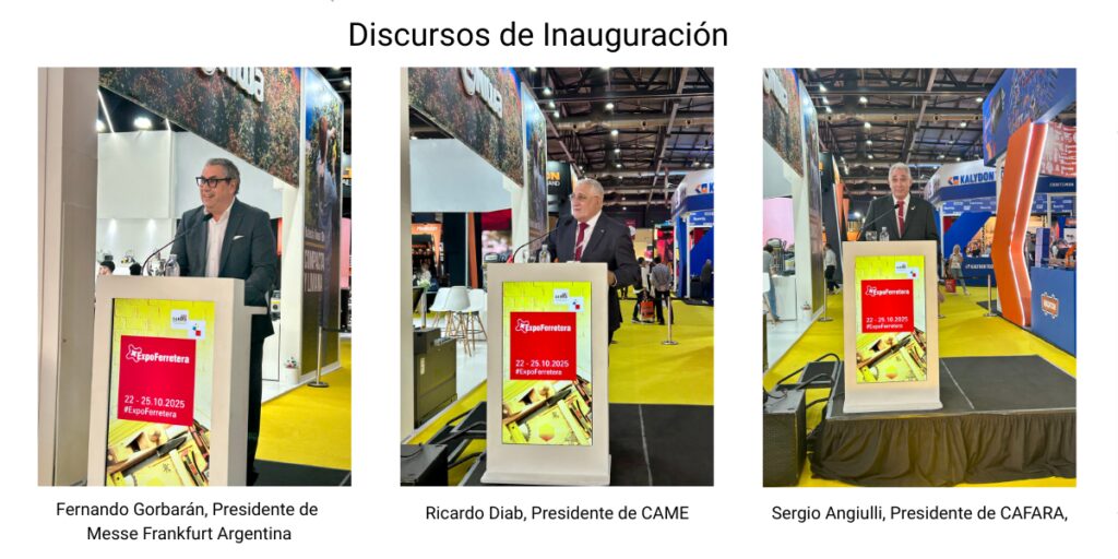 ExpoFerretera 2025: cuatro días que marcaron un antes y un después para el sector 2 Discursos Inauguración ExpoFerretera 2025