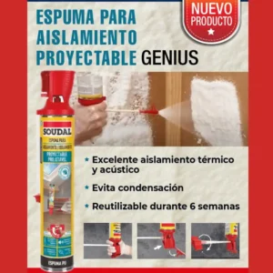 NOVEDADES 25 Espuma para aislamiento de BestChem en uso sobre una pared