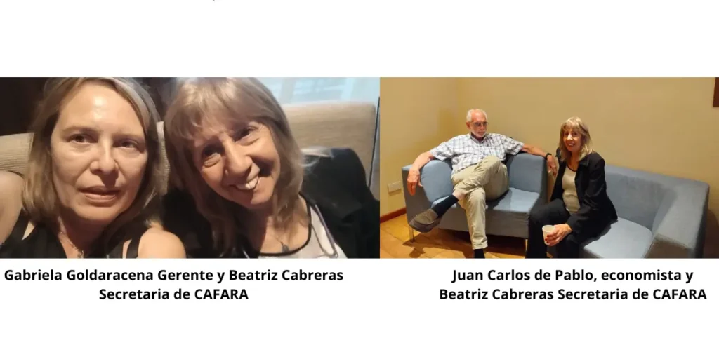 Gabriela Goldaracena y Beatriz Cabreras en Reunión CAC en represenatación de CAFARA.webp