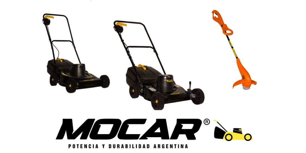 Mocar: 80 años haciendo historia en Argentina 1 Mocar cortadoras de cesped de distinta potencia y bordeadora