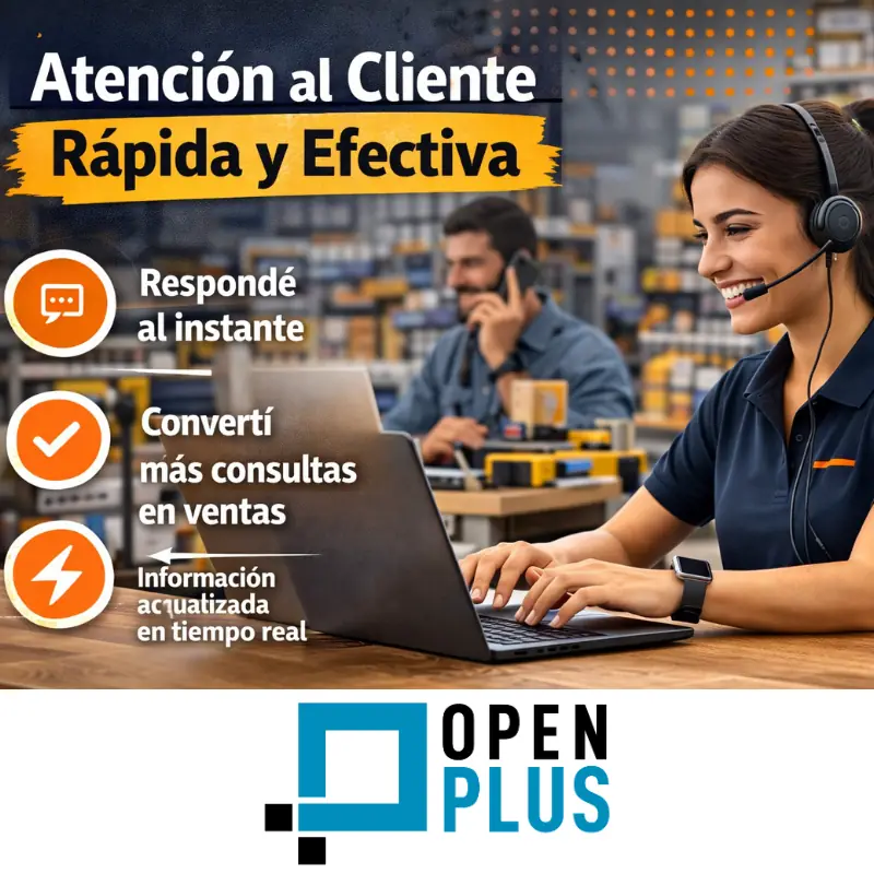 Atención al cliente de la tienda online rápida y efectiva, indica la imagen una mujer atendiendo el teléfono mientras responde en la computadora, así convierte las consultas en ventas