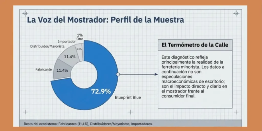 Informe CAFARA 2026: fuerte caída de ventas en ferreterías y cambio en los hábitos de consumo 1 Informe Cafara Perfil de la muestra
