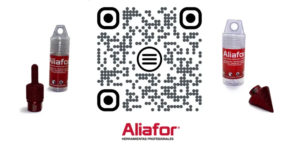 Aliafor 2026: presenta su nueva línea de Accesorios de Amolado 1 Qr Aliafor y Accesorios de amolado cónico y Finger