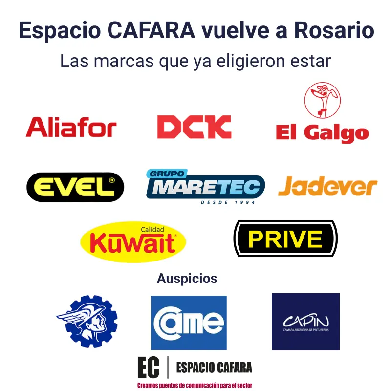 Logos de las marcas sponsors de Espacio CAFARA