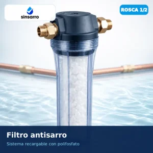 SIN SARRO - Filtro Antisarro 1/2 pulgada