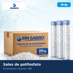 SIN SARRO - Sales de Polifosfato en Esferas 20 kg