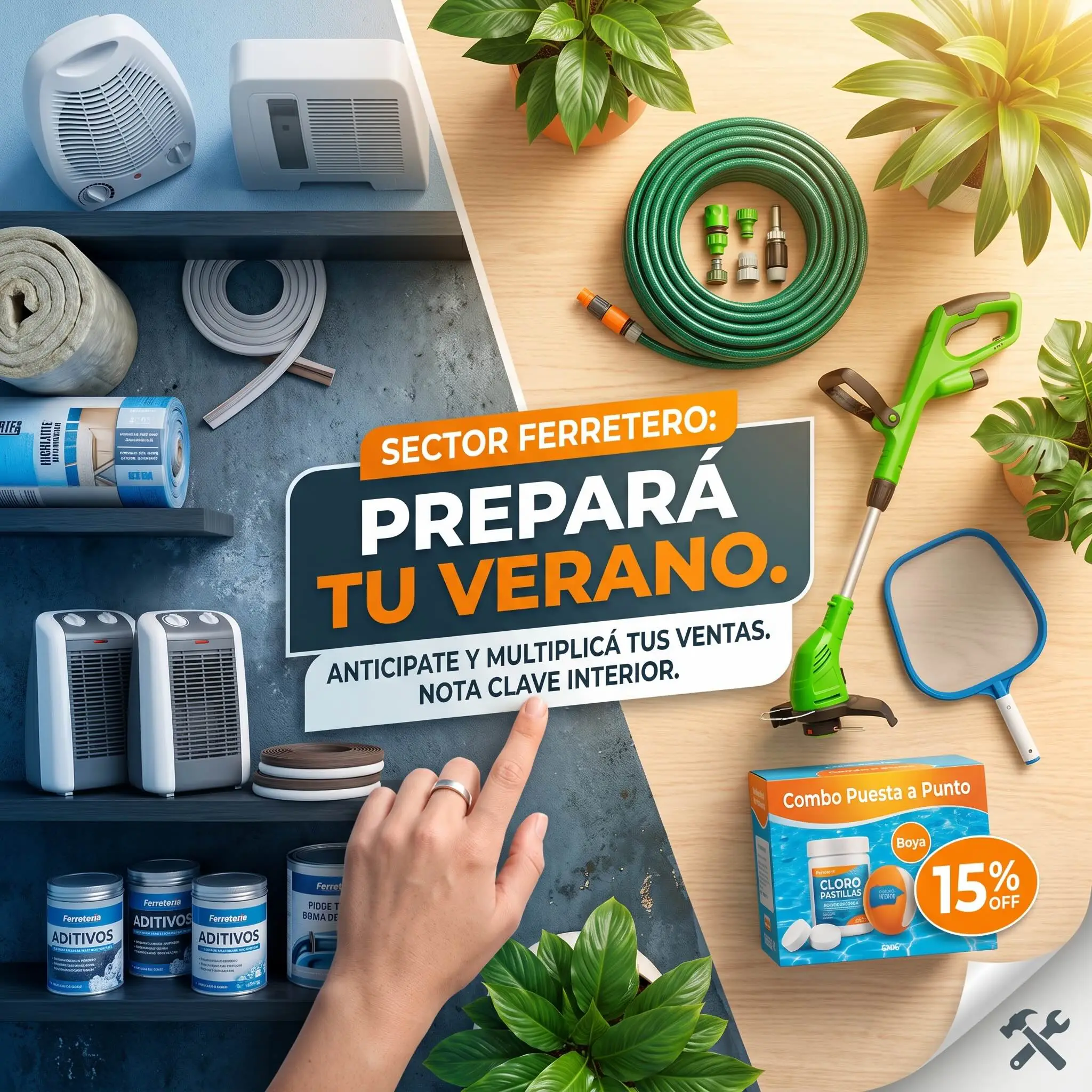 Estrategias del sector ferretero para la transición a la temporada primavera-verano con combos y productos de alta rotación