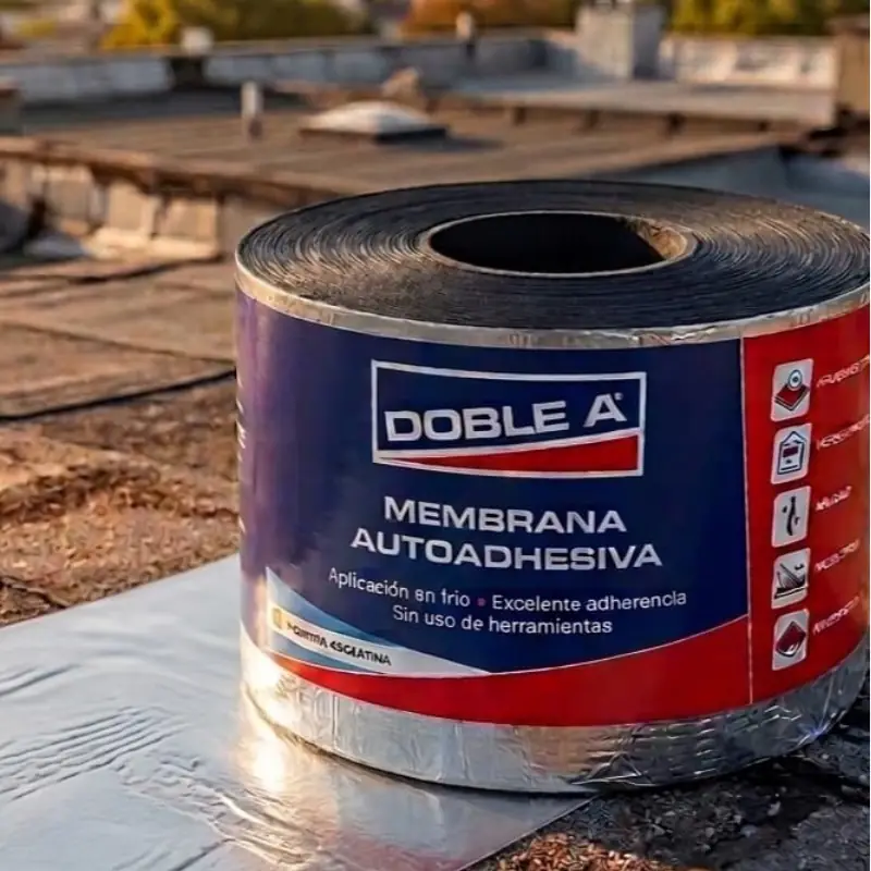 rollo membrana autoadhesiva Doble A sobre terraza, para seer aplicada