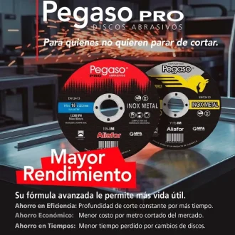 Pegaso Pro es la linea de discos abrasivos de mayor rendimiento de Aliafor